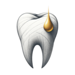 logo dottor Marchisio disegno di dente con goccia di resina